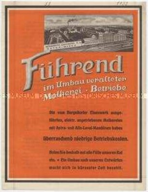 Umbau veralteter Molkerei-Betriebe