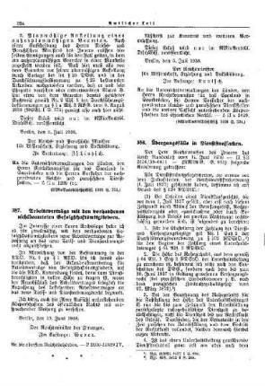 Arbeitsverträge mit den vorhandenen nichtbeamteten Gefolgschaftsmitgliedern : [Allgemeine Verwaltungssachen] ; [Für das Reich] ; [Amtliche Erlasse] ; [Amtlicher Teil]