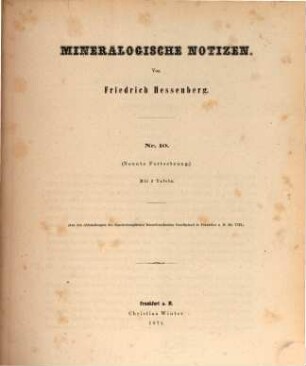 Mineralogische Notizen. 10