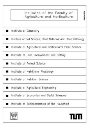 Institutes of the Faculty of Agriculture and Horticulture