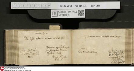 Stammbuch des Gottfried Crusius (Cruse) aus Stendal