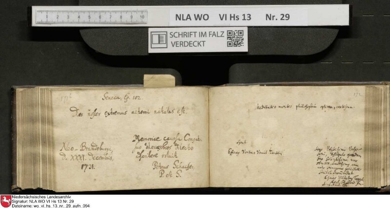 Stammbuch des Gottfried Crusius (Cruse) aus Stendal