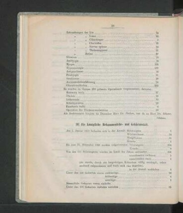 10) Die Königliche Hebammenlehr- und Gebäranstalt.
