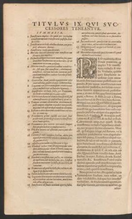 Titulus IX. Qui Successores Teneantur.