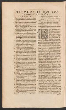 Titulus IX. Qui Successores Teneantur.