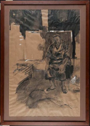 Gemälde des Künstlers Herbert "Jimmy" Weitemeier, Titel: Marktfrau