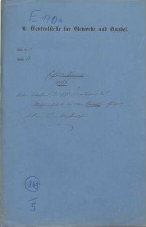 Patent des Maschinenfabrikanten Oskar Schimmel in Chemnitz auf eine neue Waschmaschine