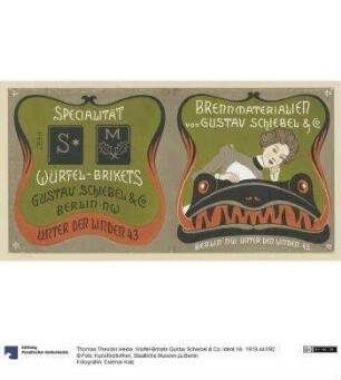 Würfel-Brikets Gustav Schiebel & Co