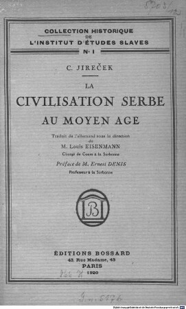 La civilisation serbe au moyen âge