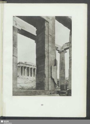 Osthalle, Durchblick zum Parthenon