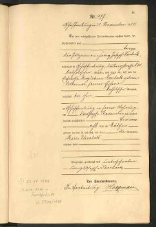 Standesamtsbuch der Stadt Aschaffenburg: Geburten 365/1900 - 184/1901