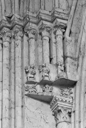 Steinigung eines Heiligen und Szene aus dem Leben des heiligen Eustachius