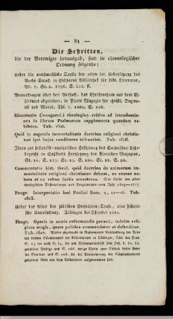 Schriftenverzeichnis