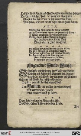 Allgemeiner Glücks-Wunsch