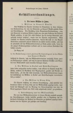 60-65, Geschäftsverhandlungen