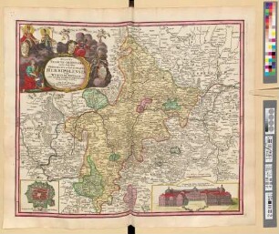 Ducatus Franciae Orientalis Seu Sac[ri] Rom[ani] Imperii Principatus et Episcopatus Herbipolensis Vulgo Würtzburgensis : cum omnibus suis Officiis et pertinentijs ; Cum Privilegio Sac. Caes. Maj.
