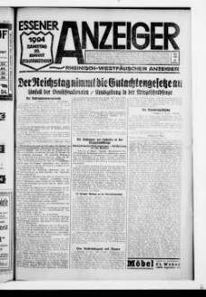 Essener Anzeiger. 1919-1940