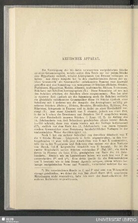 Kritischer Apparat