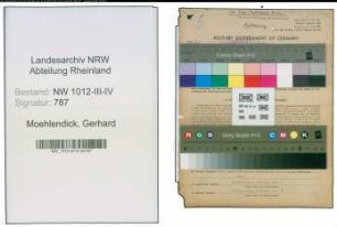 Entnazifizierung Gerhard Moehlendick , geb. 16.10.1890 (Automechaniker)