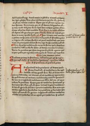 12r-35r, Tractatus primus de prudentia distinctus per v. capitula