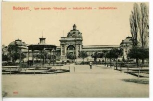 Budapest. Industriehalle, Stadtwäldchen : Budapest. Industriehalle oder Maschinenhalle (Bau zur Millenniumsausstellung 1896) im Stadtwäldchen