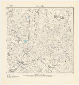 Messtischkarte von Luckenwalde Zum Projekt gehörend: Hermann Jansen: Messtischkarte, Teilblatt 2110 (Schöneweide) 1:25000