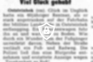 Viel Glück gehabt