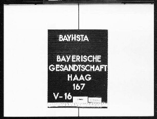 Verleihung bayerischer Orden an den Grafen von Bylandt