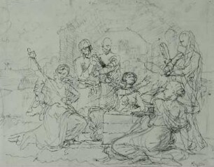 Die heilige Familie mit Johannes und Elisabeth