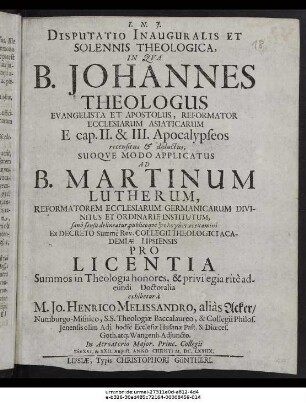 Disputatio Inauguralis Et Solennis Theologica