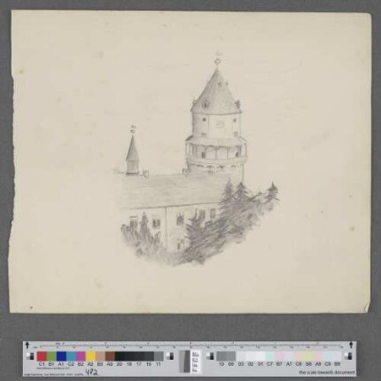 Schlossturm zu Wiesenburg : von der Südseite