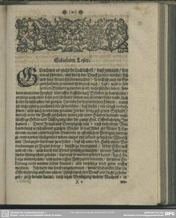 Geliebter Leser