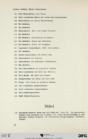 Möbel (Nr. 132-238)