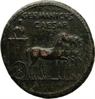 Dupondius - Triumph des Germanicus und die Rückgewinnung der in der Varus-Schlacht verlorenen Feldzeichen
