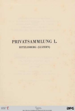 Privatsammlung L.