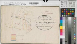 Laer (Laer), Teilung der Lembecker Wiese, Brouillonkarte
