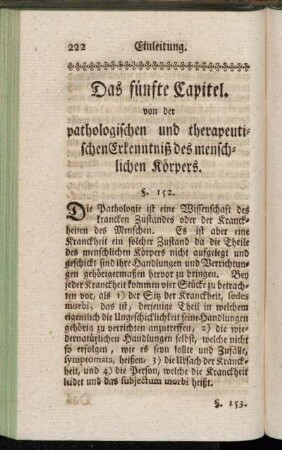 Das fünfte Capitel. von der pathologischen und therapeutischen Erkenntniß des menschlichen Körpers.