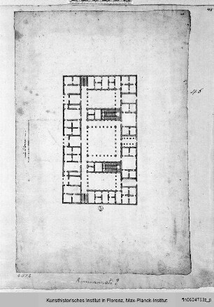 Grundriss Palazzo a tre cortile