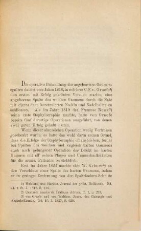 Zur operativen Behandlung angeborener Gaumenspalten : Inaug.-Diss.