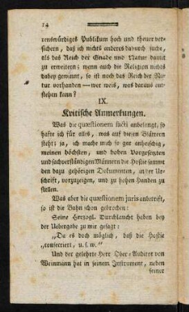 14-16, IX. Kritische Anmerkungen.
