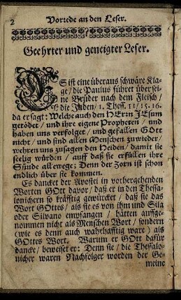 Geehrter und geneigter Leser.