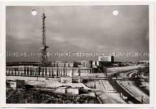 Berlin, Charlottenburg, Ausstellungshallen am Funkturm im Winter