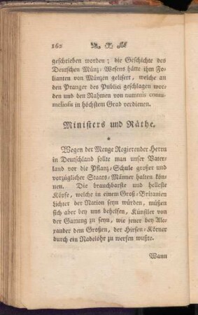 Ministers und Räthe