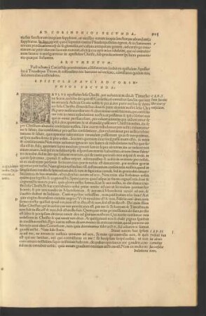 Epistola Pauli Ad Corinthios Secunda.