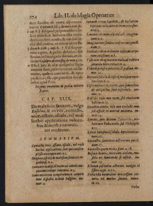 Cap. XLIX. De maleficio sanitatis, vulgo ...