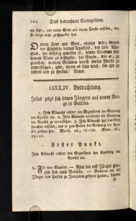 162-170, Erster Punkt; Zweyter Punkt