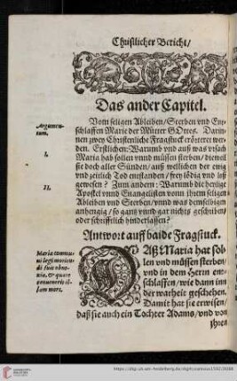 Das ander Capitel
