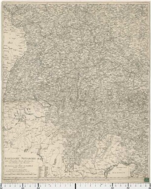 Die Baierische Monarchie : nebst Würtemberg, Baaden, Würzburg, Baireuth, Salzburg u. dem Innviertel