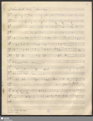 Erhöre mich Herr - D.Mus.15350-ZZ-637 : Coro