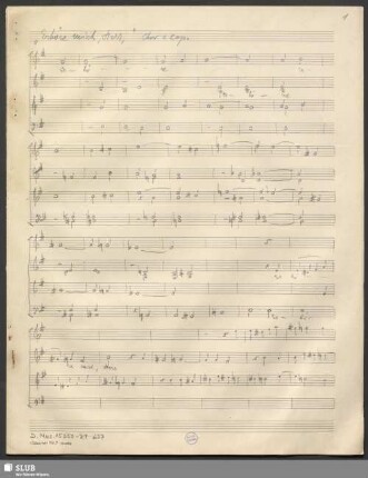 Erhöre mich Herr - D.Mus.15350-ZZ-637 : Coro